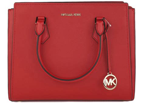 Michael Kors Hope Satchel Bag Large Flame Red